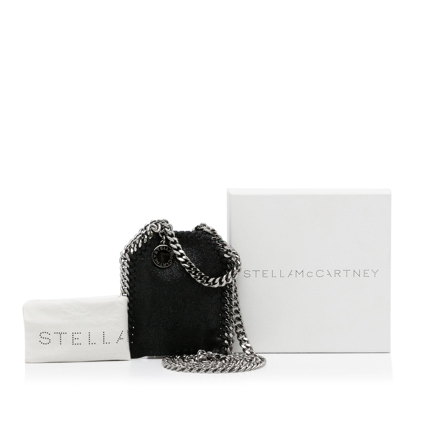 Black Stella McCartney Micro Falabella Tote Satchel