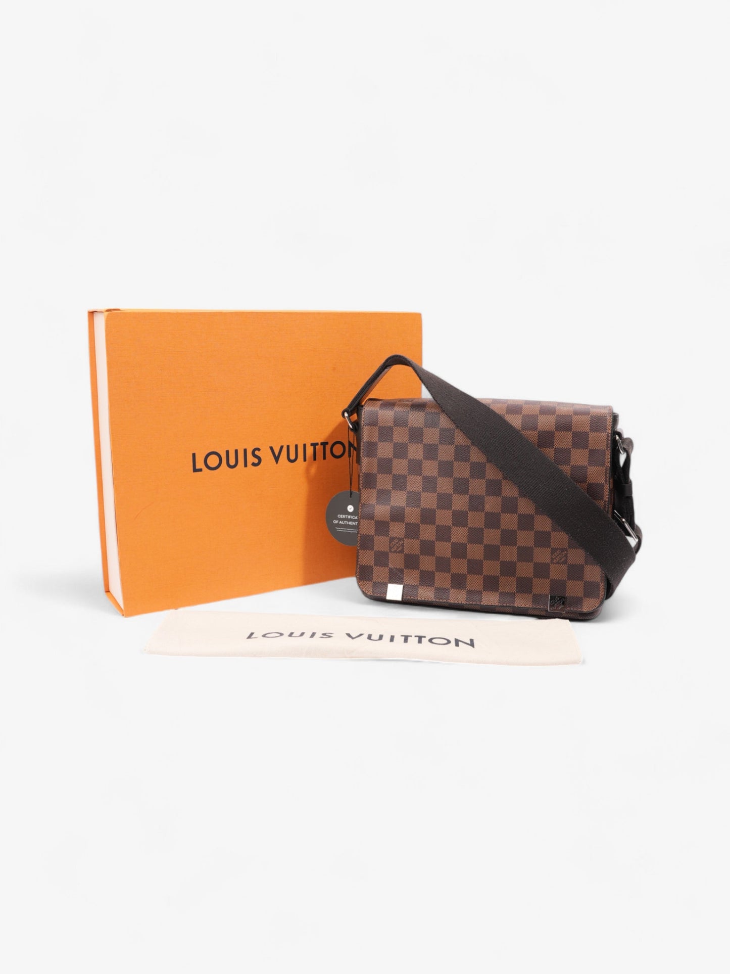 Louis Vuitton District Messenger Damier Ebene Coated Canvas
