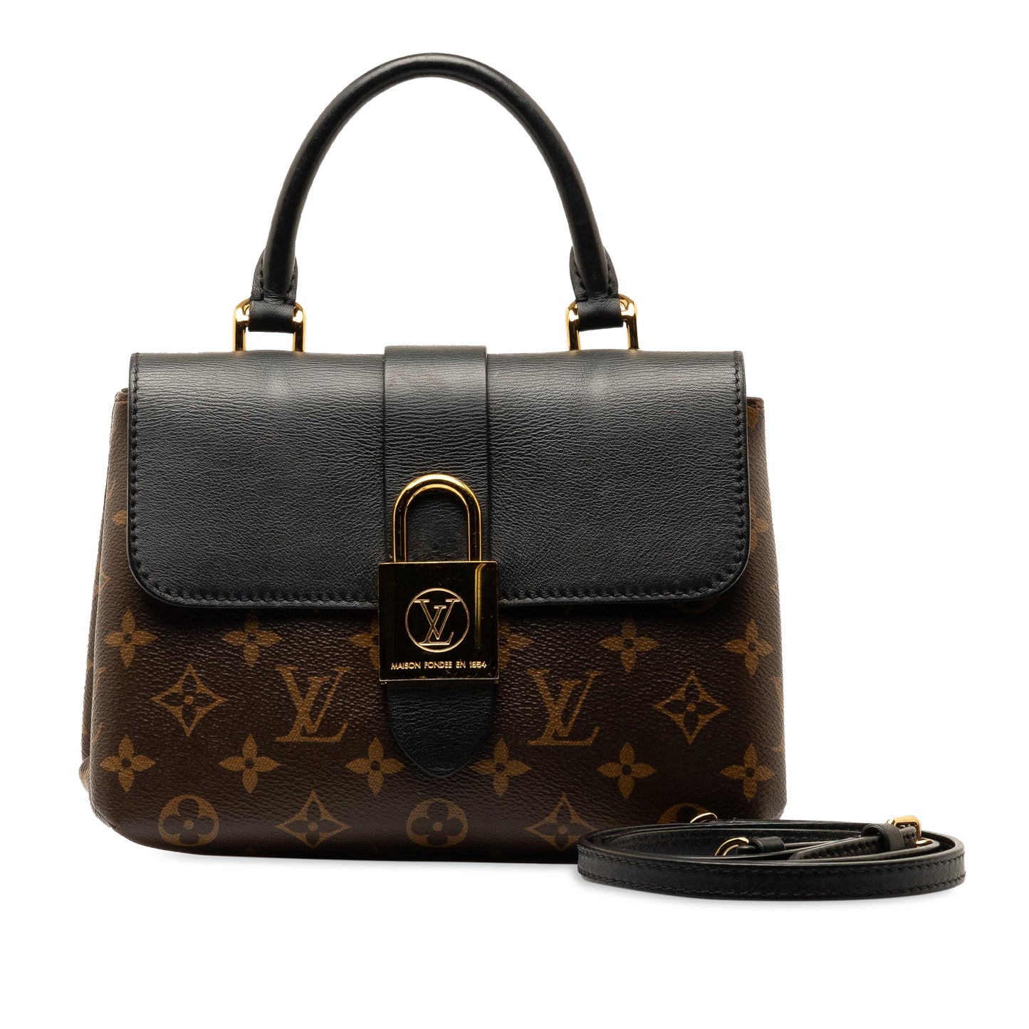 Brown Louis Vuitton Monogram Locky BB Satchel