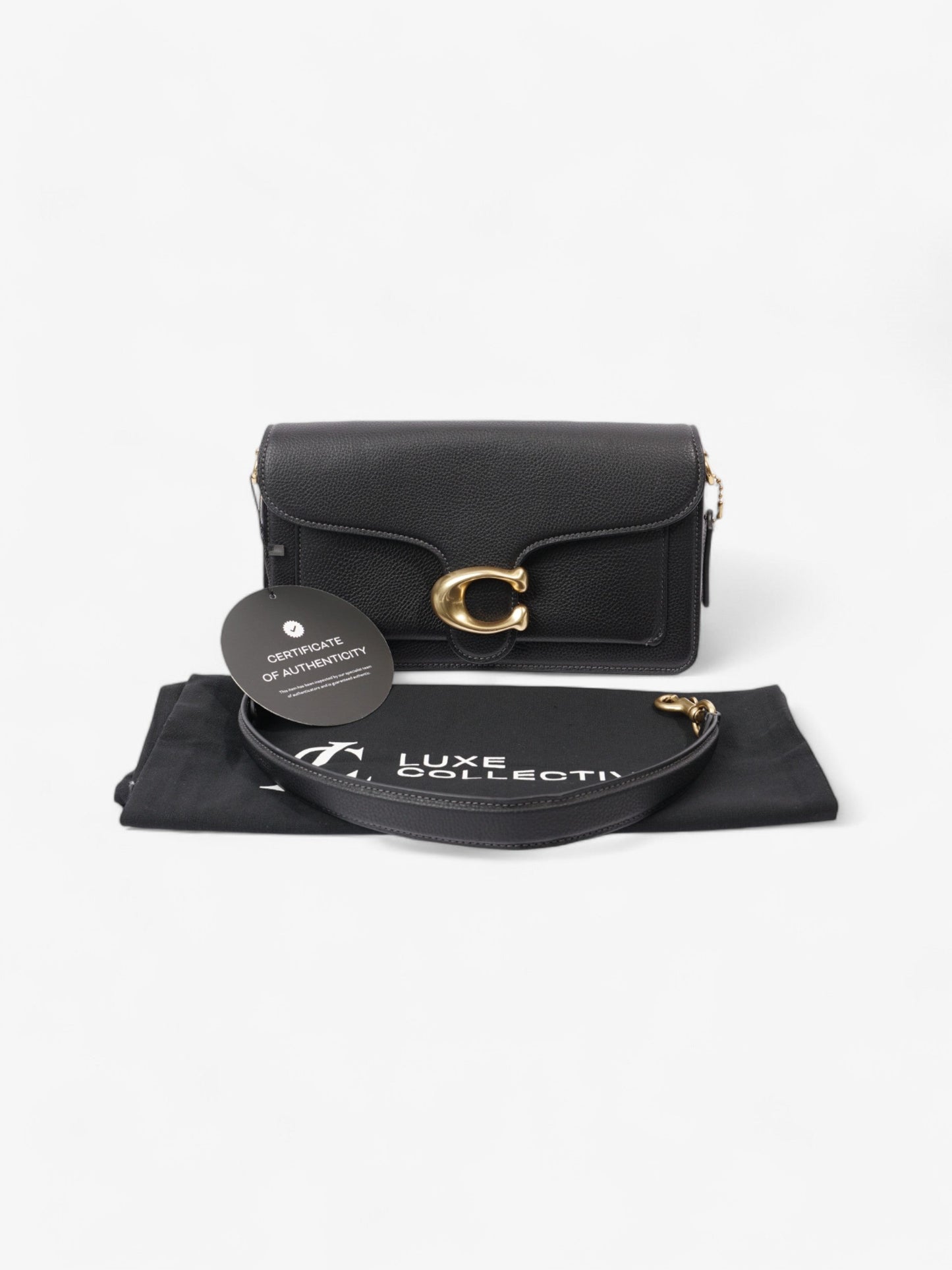Coach Tabby Black Grained Leather 26