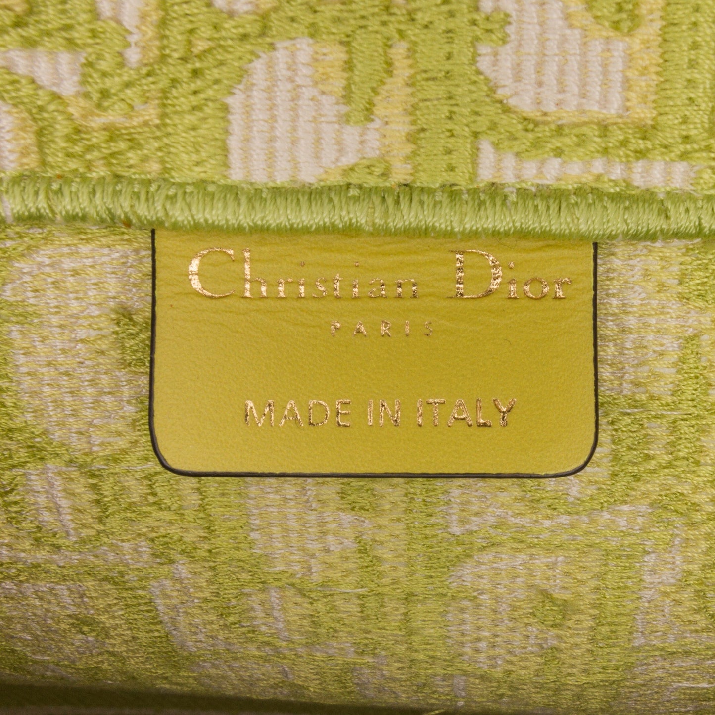 Dior Book Tote Green Oblique Canvas