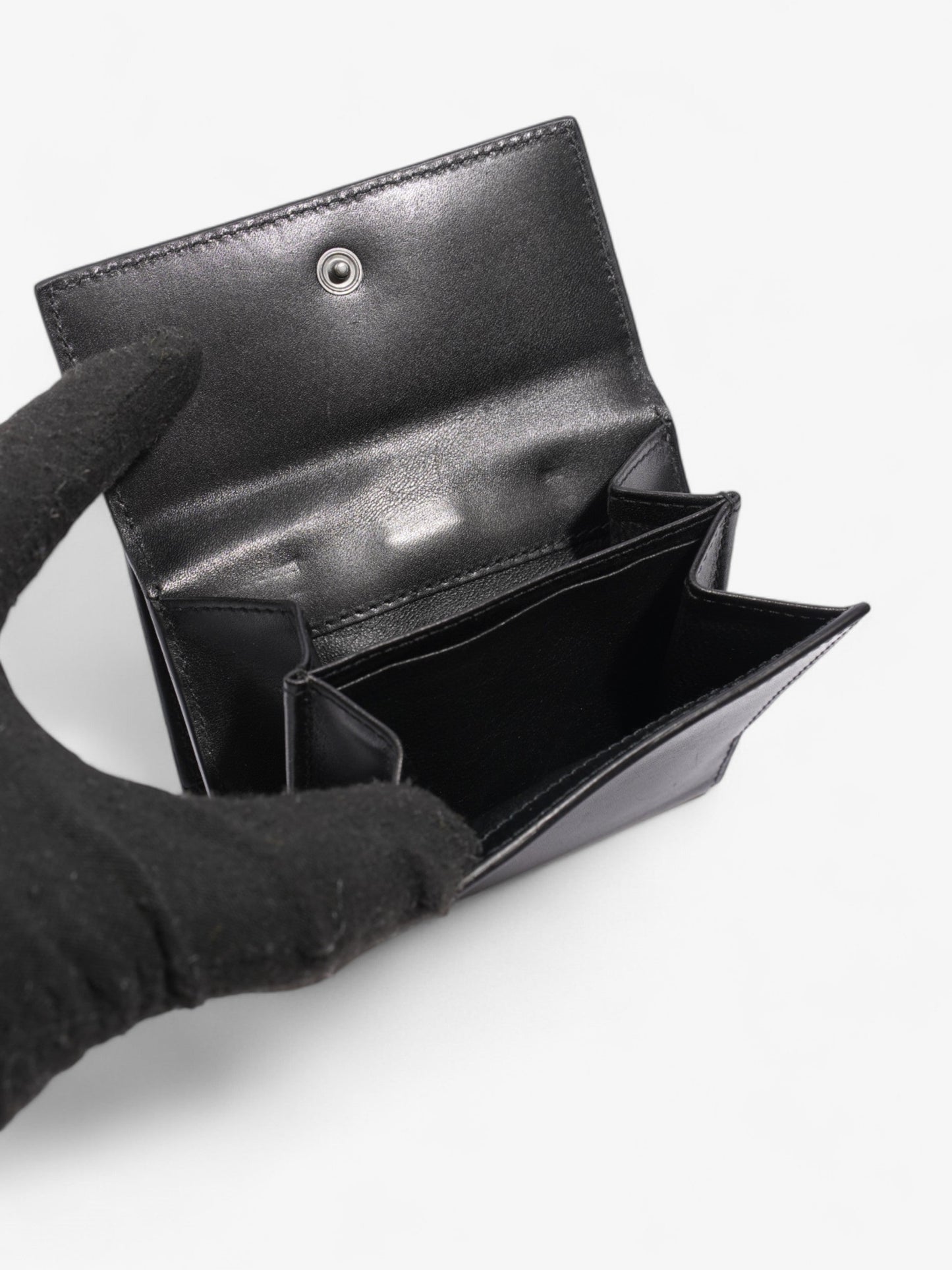 Gucci Jackie 2 Fold Wallet Black Leather