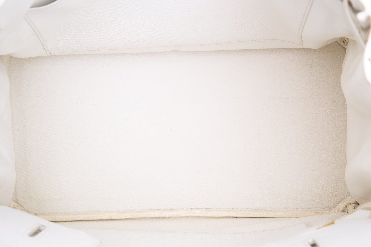 Hermès 2009 White 35CM Birkin Handbag