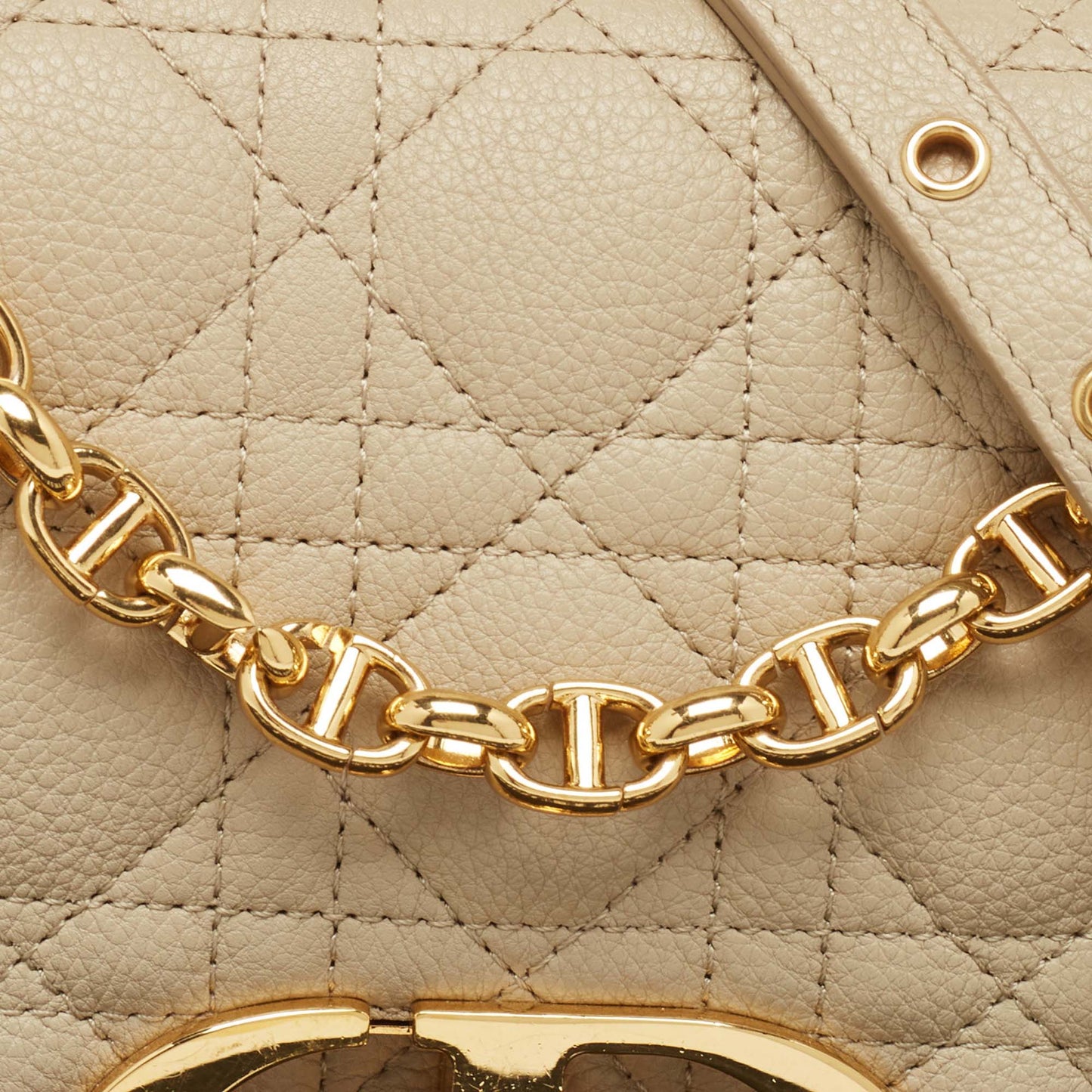 Dior Cannage Leather Medium Caro Shoulder Bag