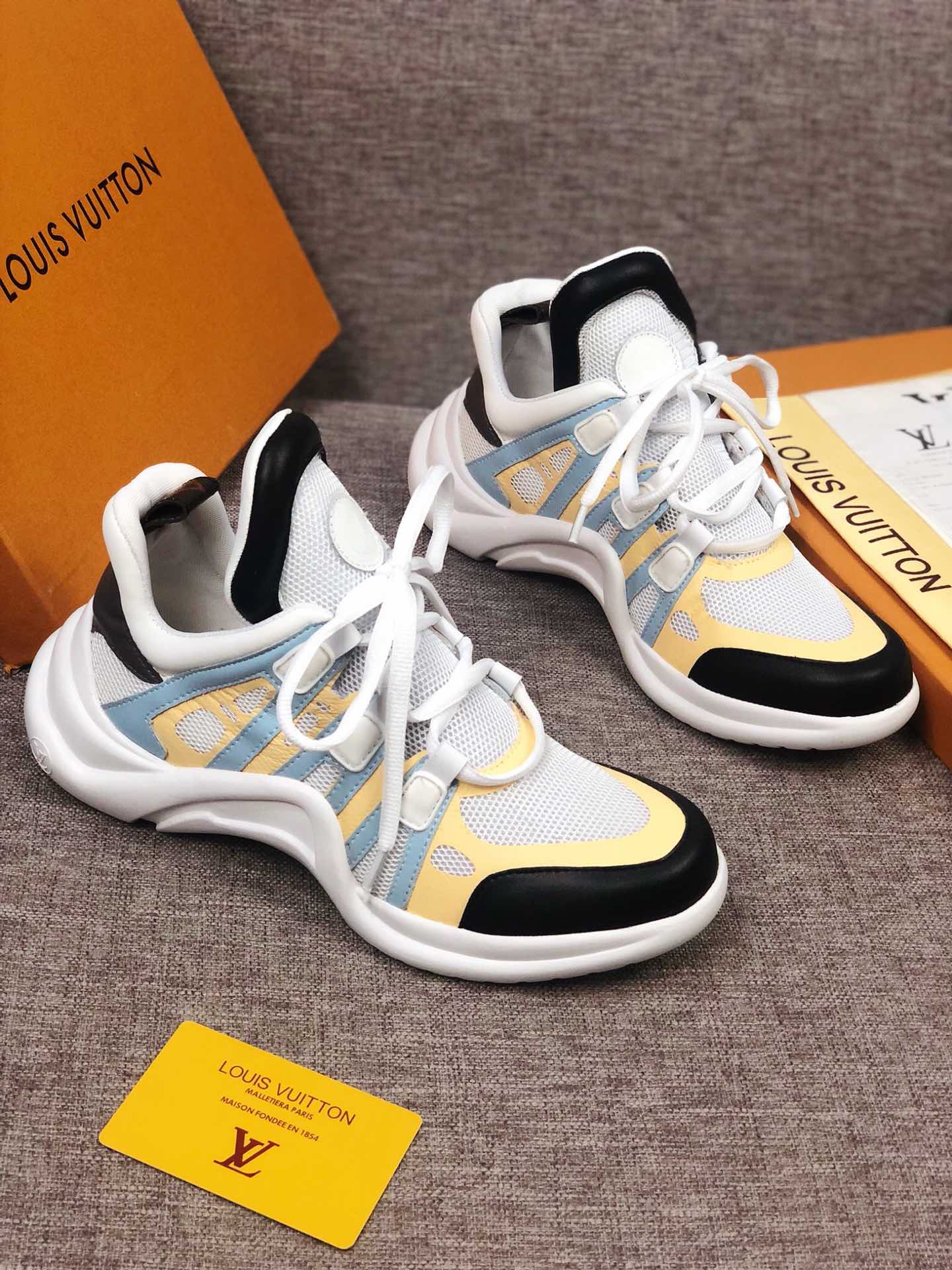 GLM - LUV Archlight Black White Yellow Sneaker