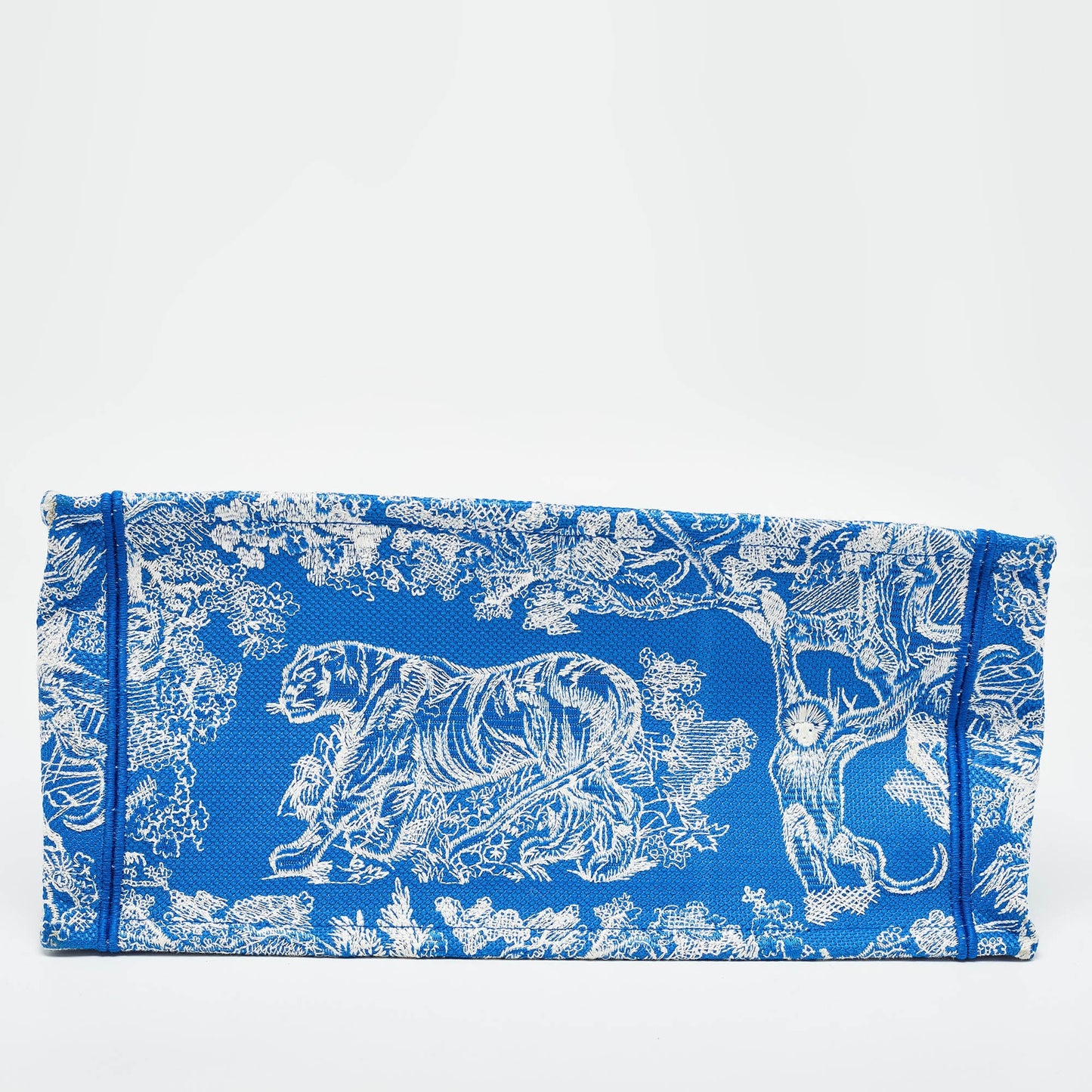 Dior Embroidered Canvas Medium Toile De Jouy Book Tote