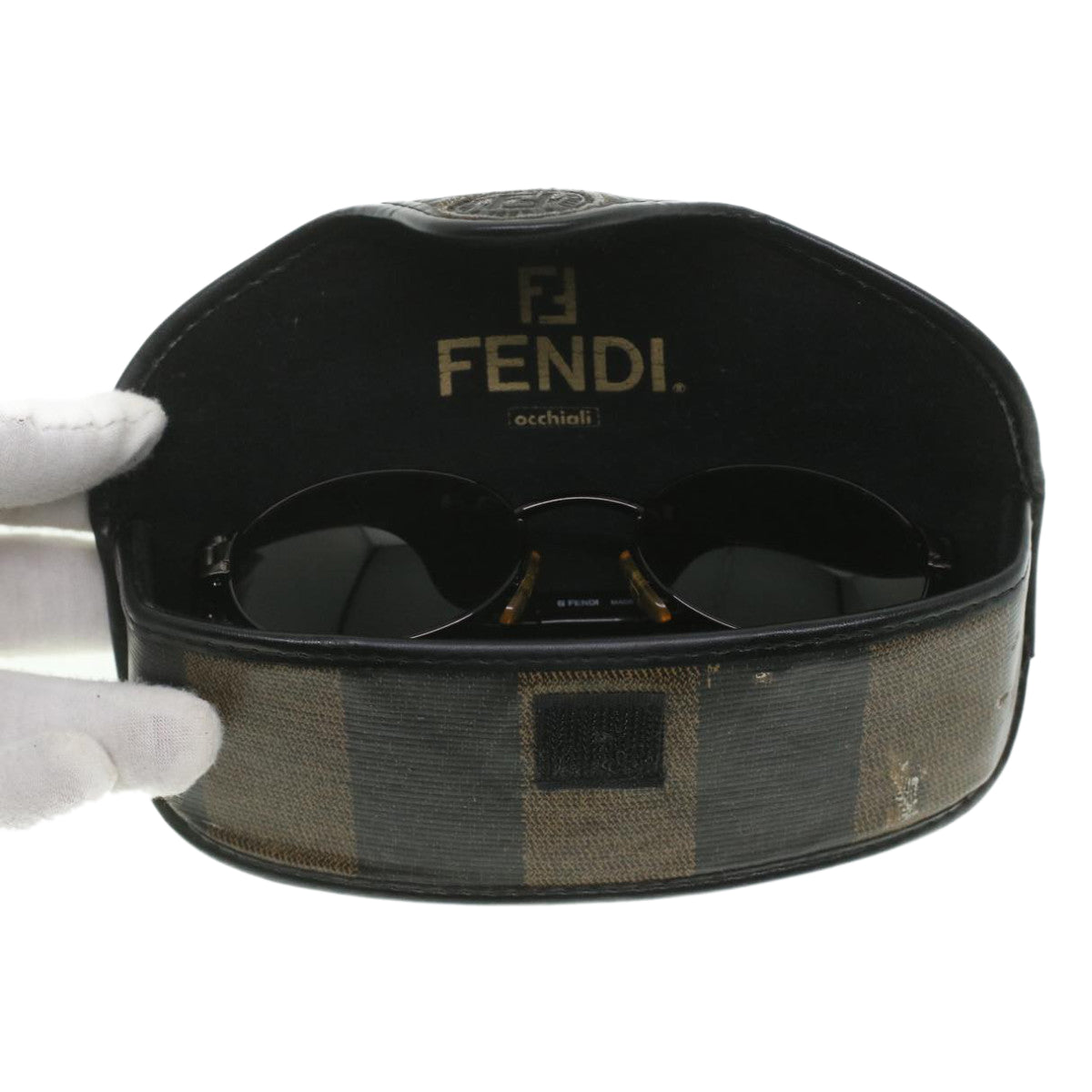 FENDI Sunglasses metal Brown ac1847