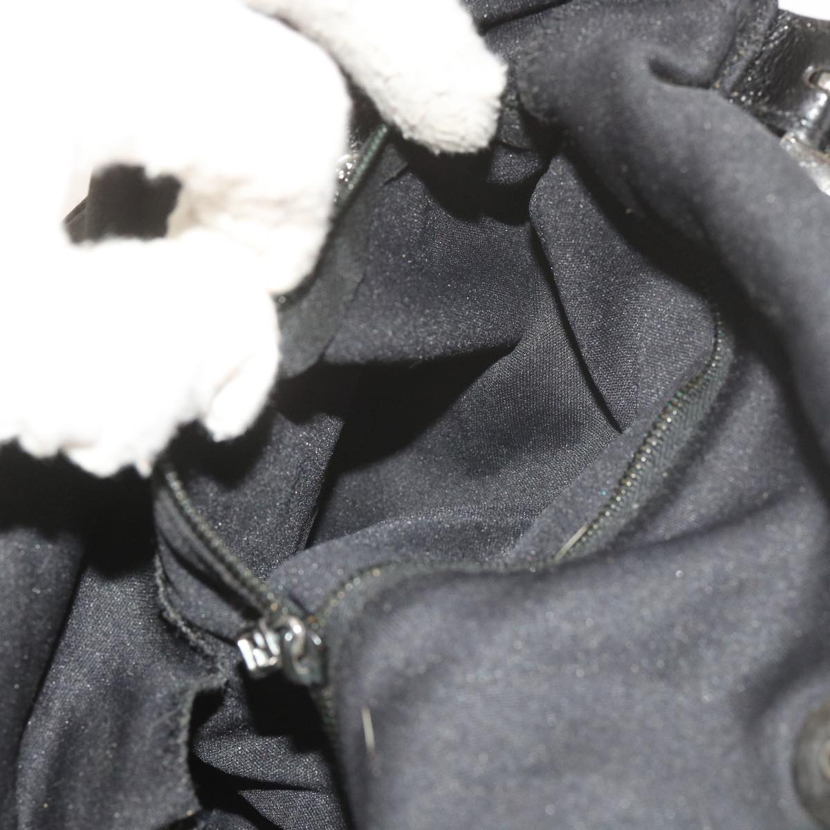 FENDI Shoulder Bag Nylon Black ac2440