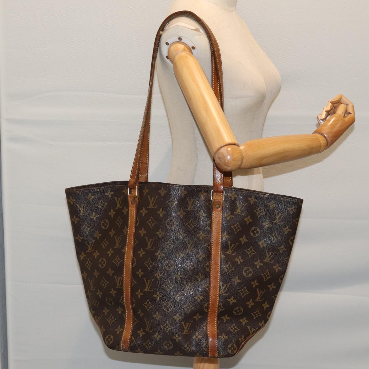 LOUIS VUITTON Monogram Sac Shopping Tote Bag M51108 LV ac2911