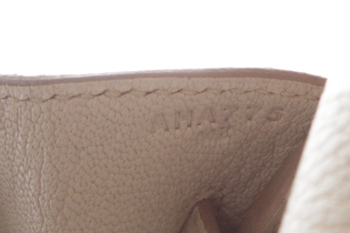 Hermès Birkin 30 Beton Clemence GHW #A Full Set Handbag