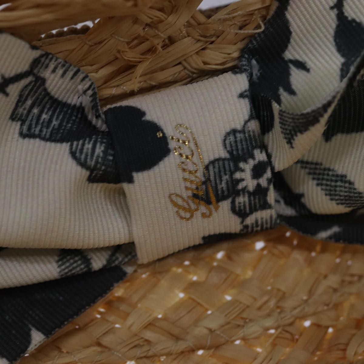 GUCCI Hat straw L size Beige am6467