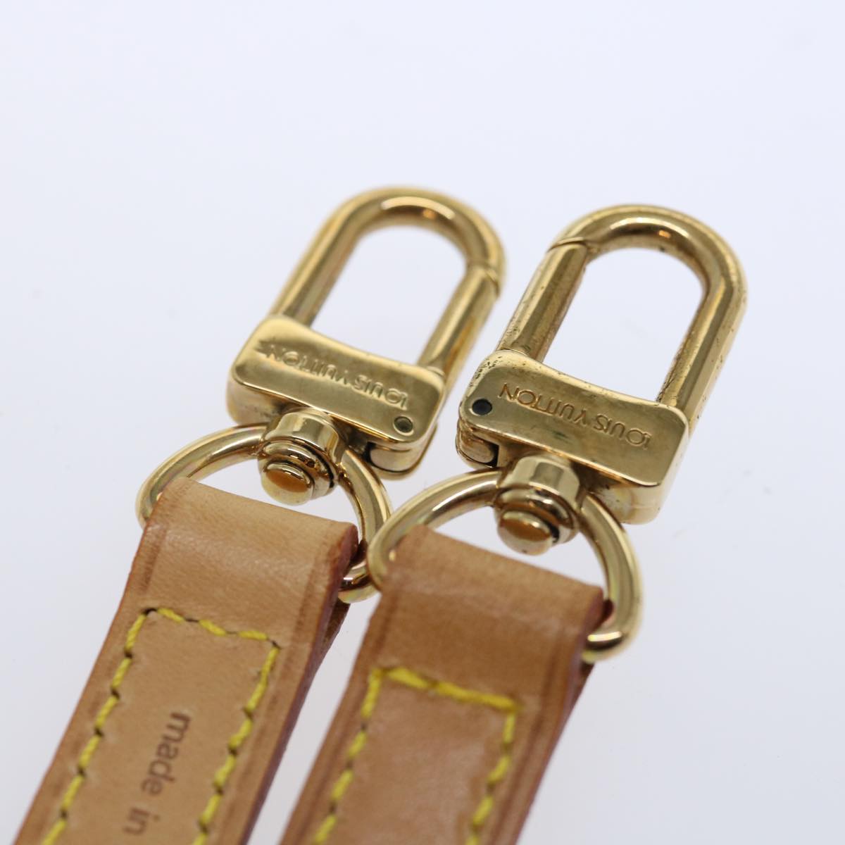 LOUIS VUITTON Shoulder Strap Leather 36.2"""""""" Beige LV ar11730