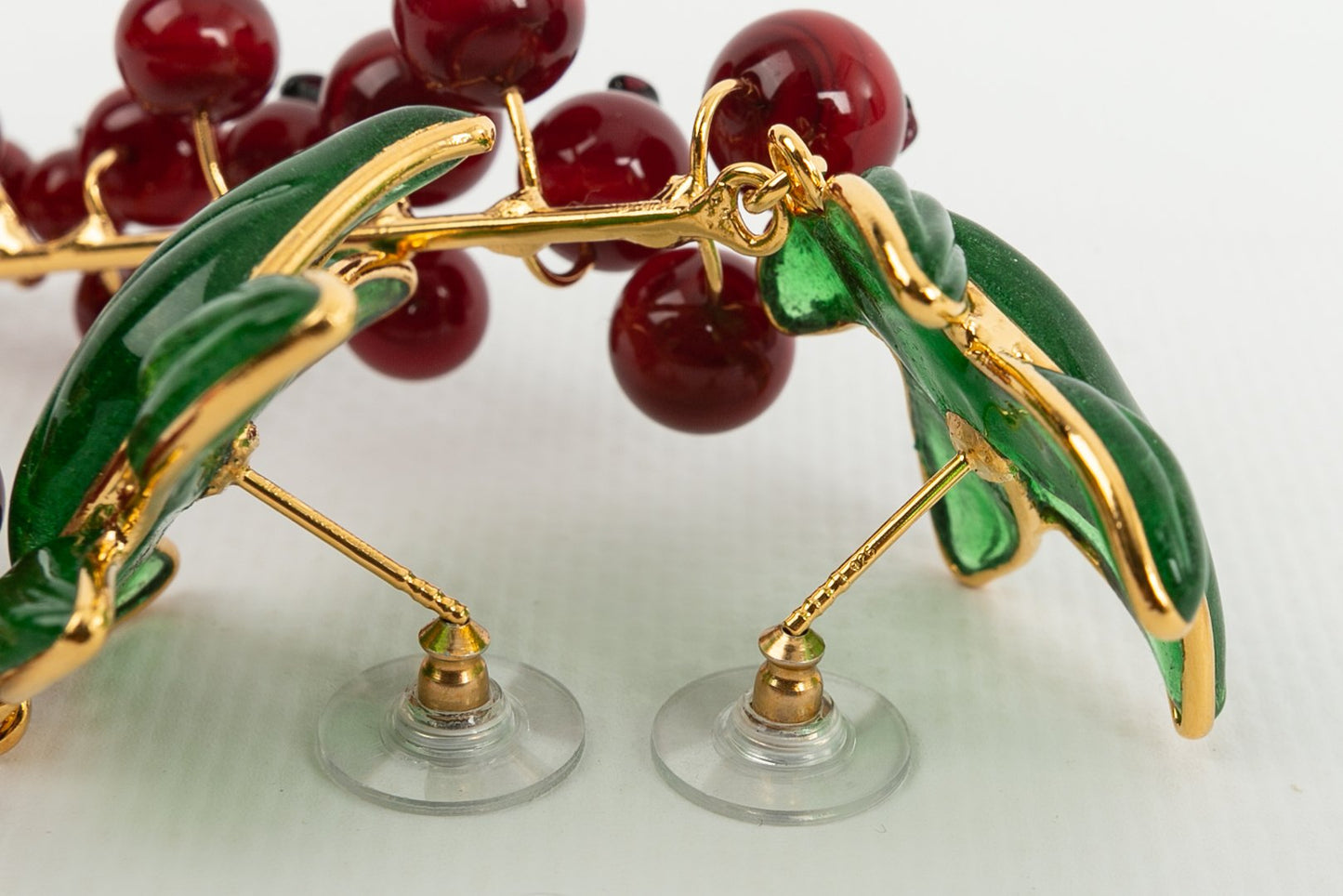Boucles d'oreilles en pâte de verre Augustine