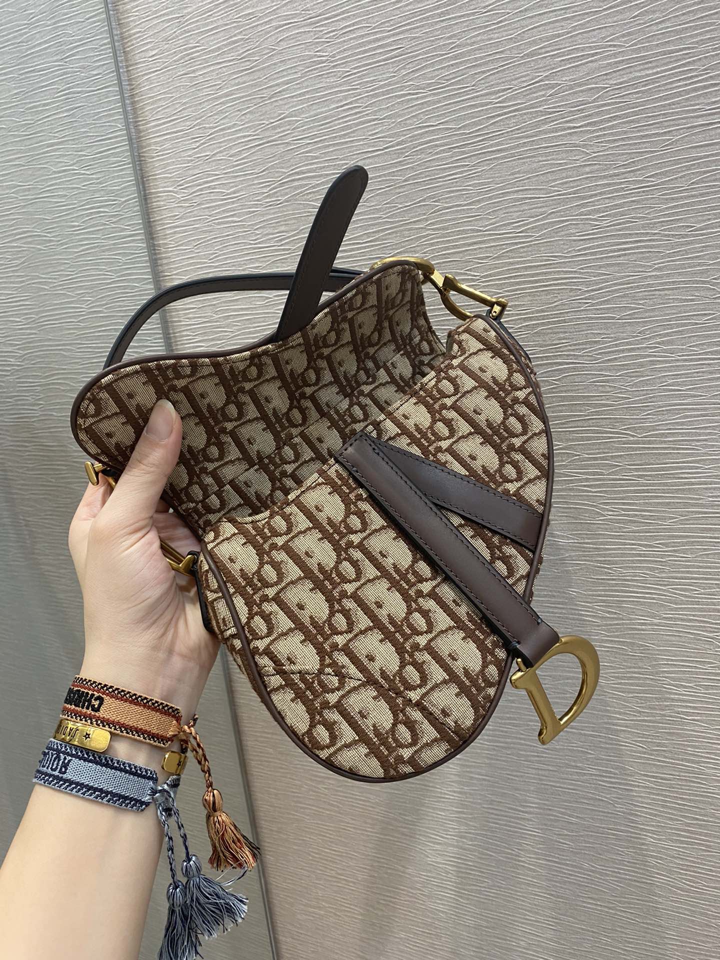 GLAMI Brown Mini Saddle Bag For Women 21cm/7in CD
