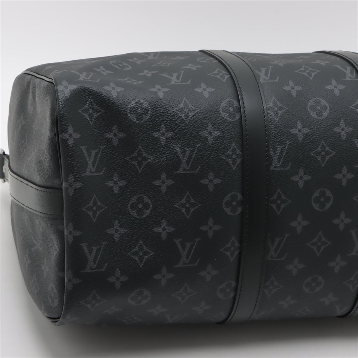 Louis Vuitton Monogram Cyclops Keepall Bandouliere 45 M40569 Name-Tag Heuer Initial Enter