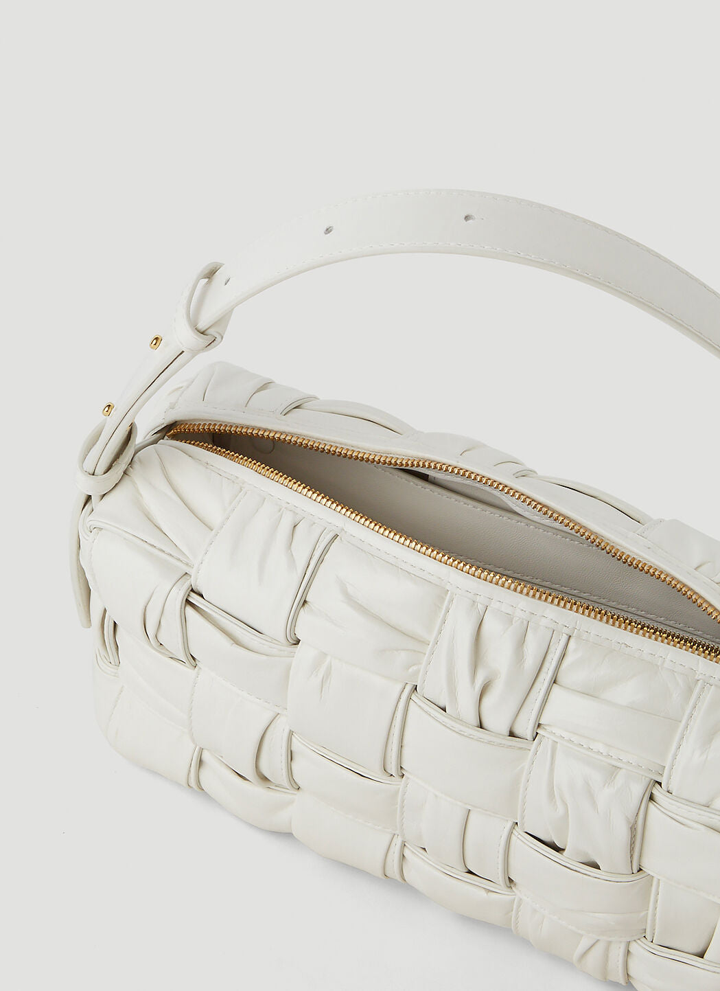 Bottega Veneta Women Brick Cassette Plissé Shoulder Bag