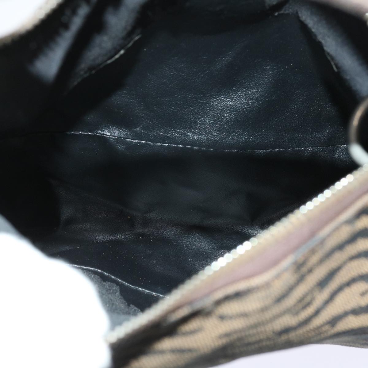 FENDI Pecan Canvas Pouch Hand Bag 2Set Brown bs11306