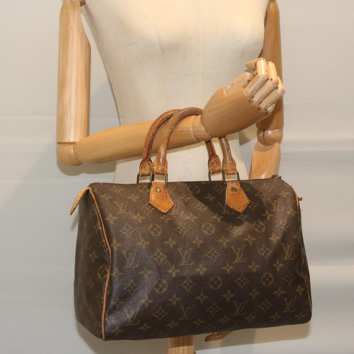 LOUIS VUITTON Monogram Speedy 30 Hand Bag M41526 LV bs11374