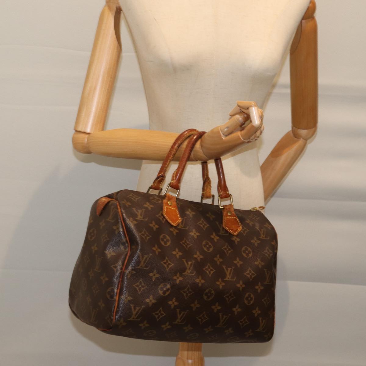 LOUIS VUITTON Monogram Speedy 30 Hand Bag M41526 LV bs13548