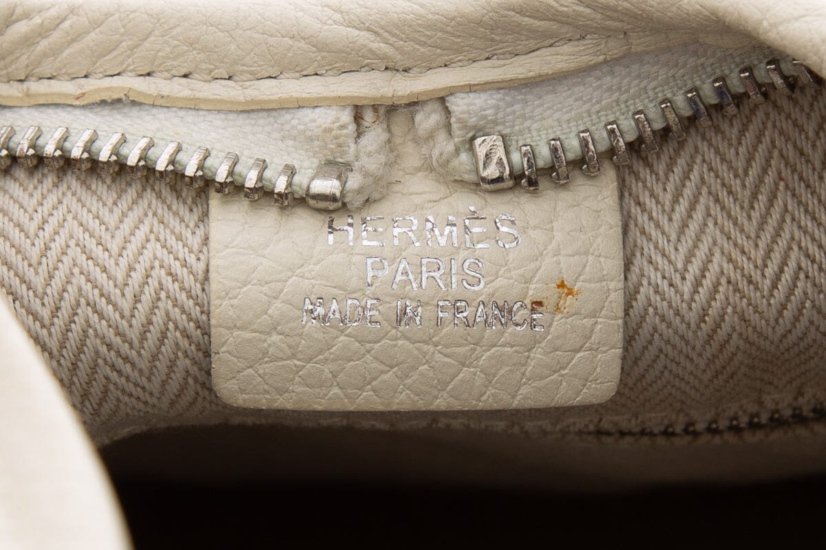 Hermès 2006 White Massai Leather Handbag