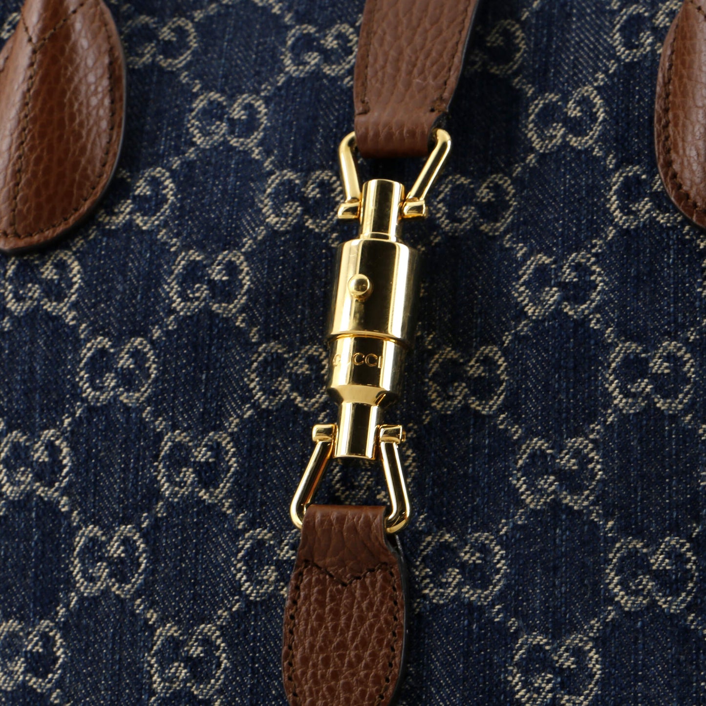 Jackie 1961 Tote GG Denim and Leather Medium