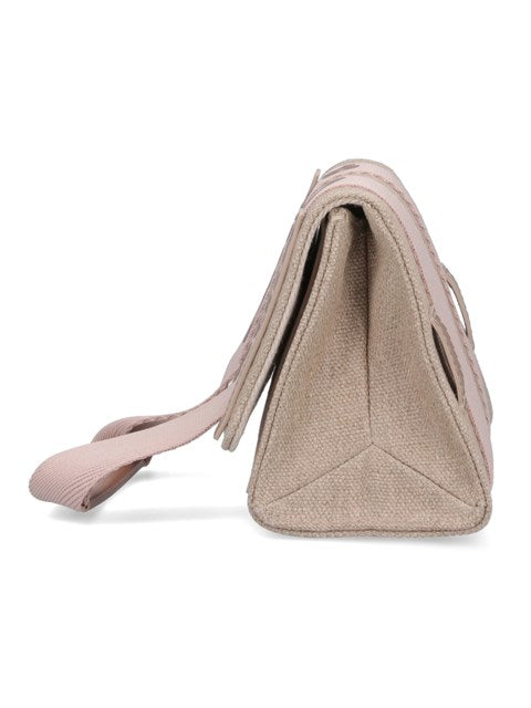 Chloé Women Linen Shoulder Bag