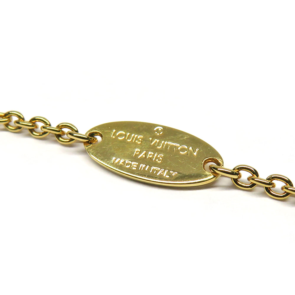 Louis Vuitton LV iconic necklace M00596 penchant g metal straws men jewelry accessories cleaned