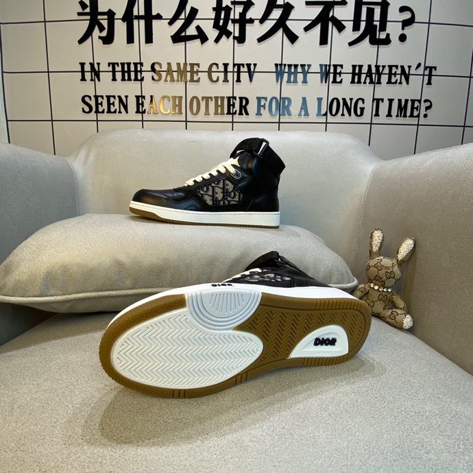 GLM - DIR B27 BLACK HIGH-TOP SNEAKER