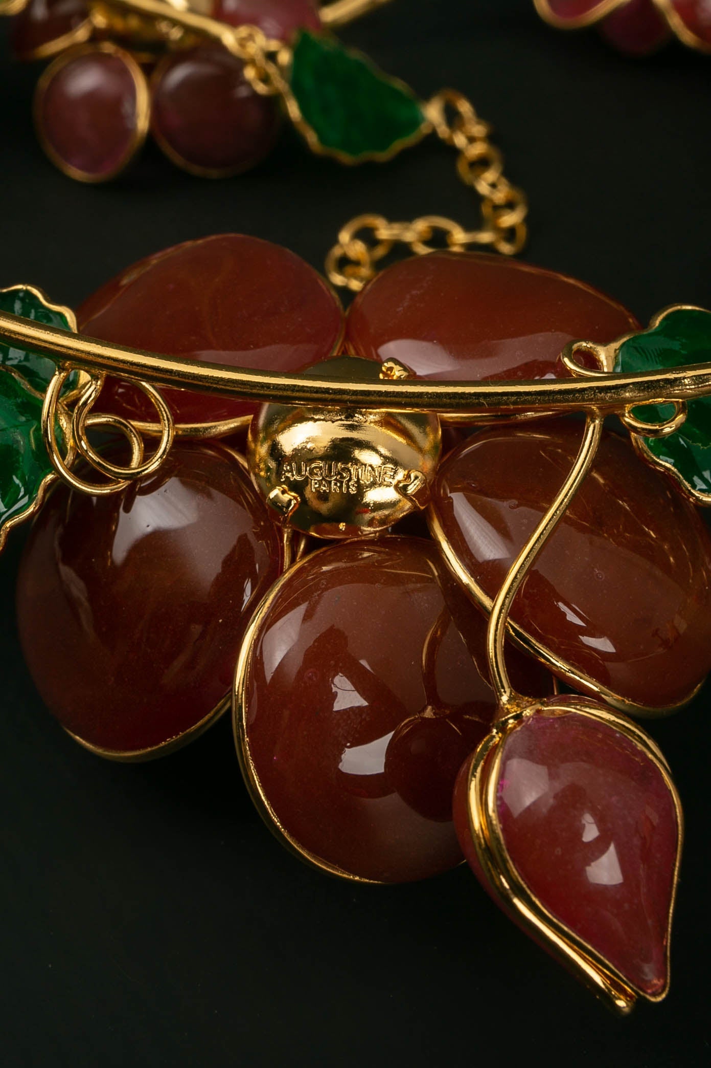 Collier en pâte de verre Augustine