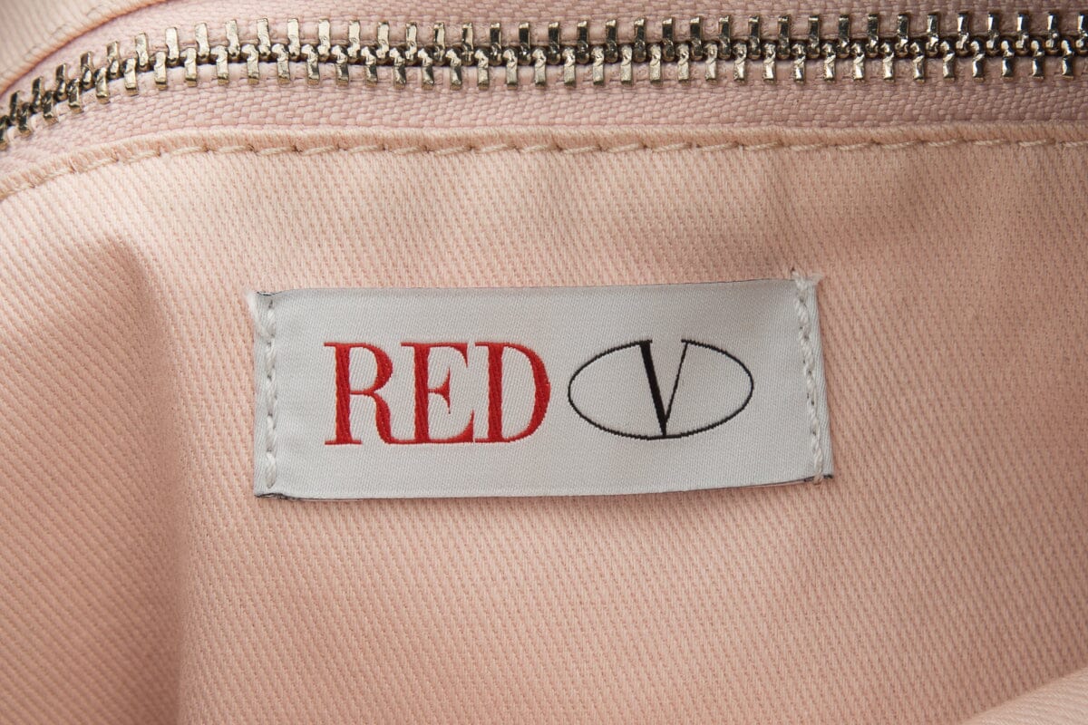 Red Valentino Floral Nylon Bow Detail Tote