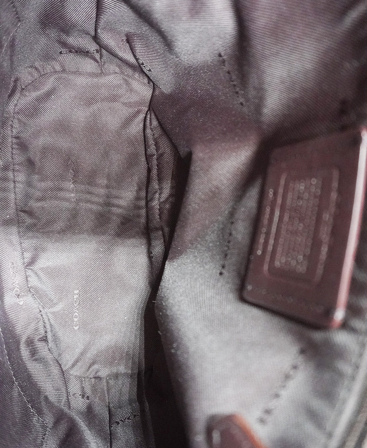 Vintage Coach Bucket Bag Helen Berg's Legacy Dark Red
