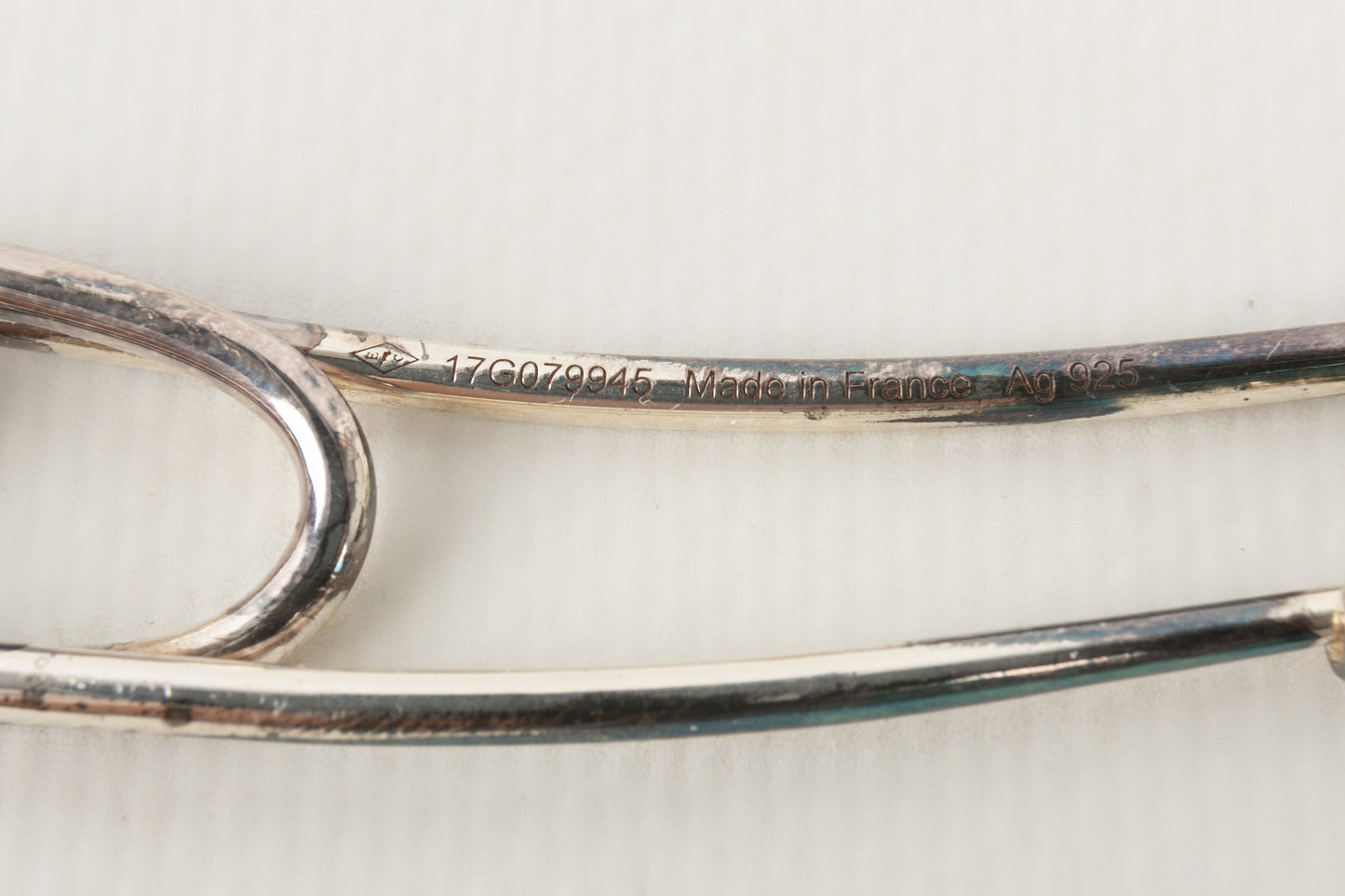 Broche en argent Hermès