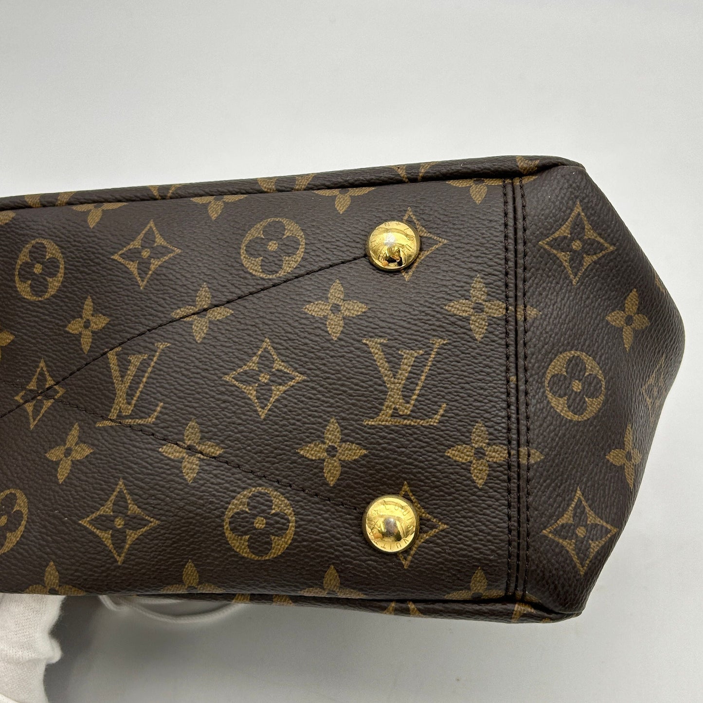 Louis Vuitton Pallas Brown Canvas Handbag LA27223