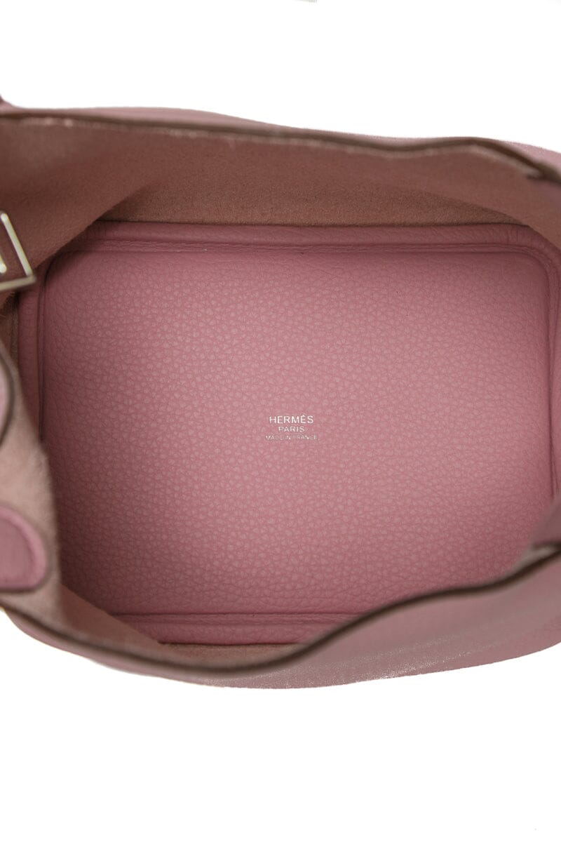 Hermès Mauve Sylvestre Picotin 18 PHW Tote