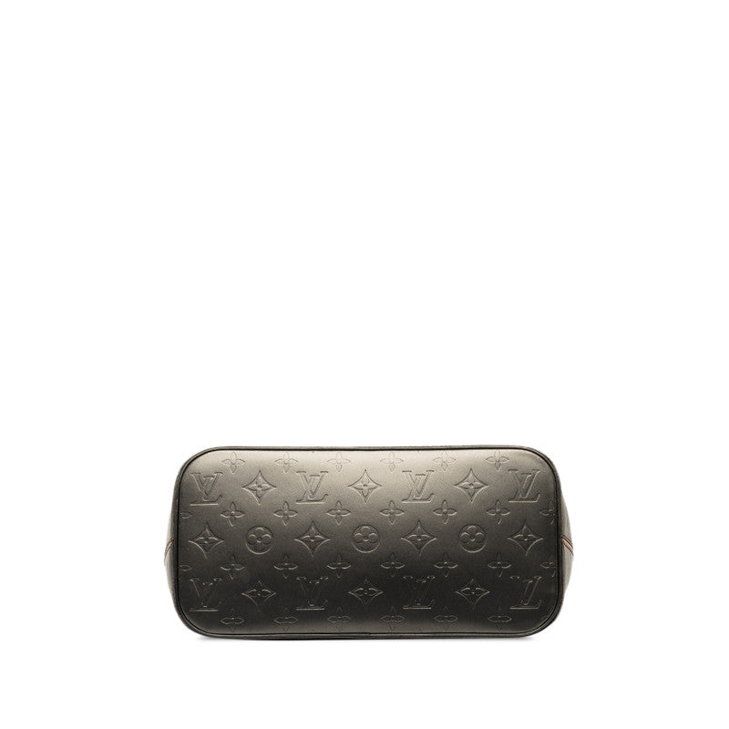Louis Vuitton Monogram Matt Stockton Handbag M55112 Noneir Black Leather Louis Vuitton