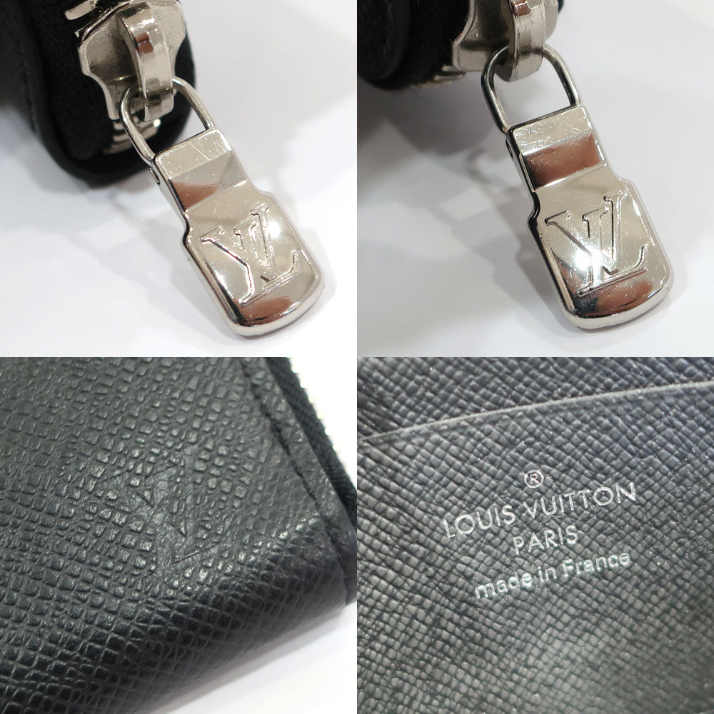 Louis Vuitton Porte Monet Taiga Coin Case M63375 Leather Black etc