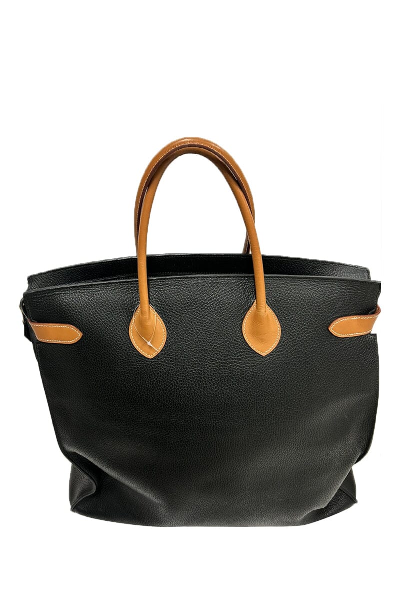 Hermès Noir / Gold Airport Ardennes Handbag
