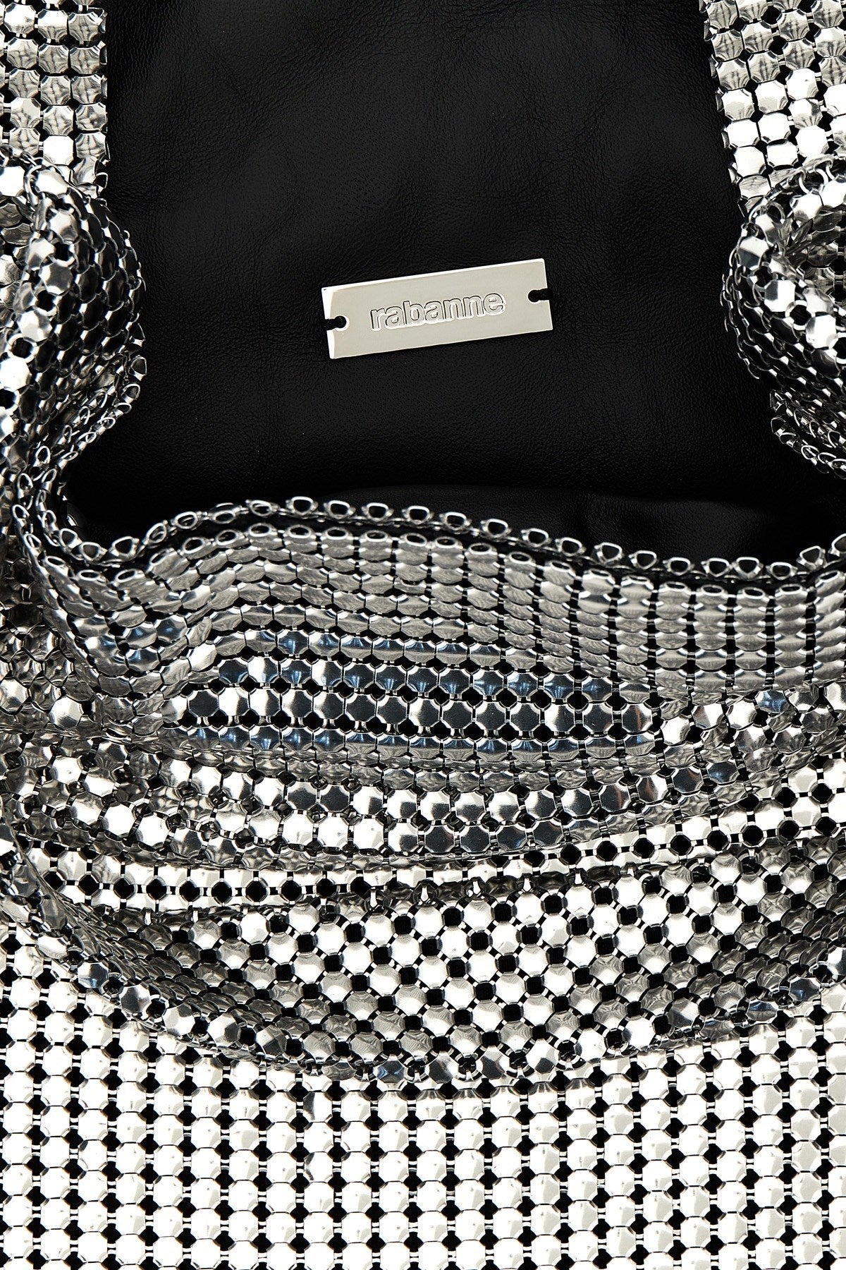 Rabanne Women 'Silver Pixel Metallic' Shopping Bag