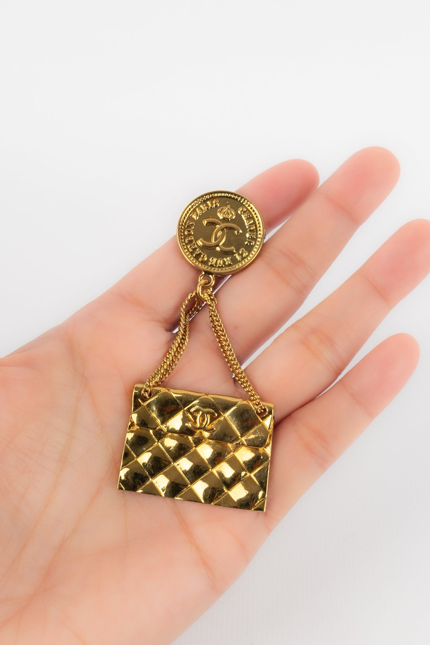 Broche "sac" Chanel 1985