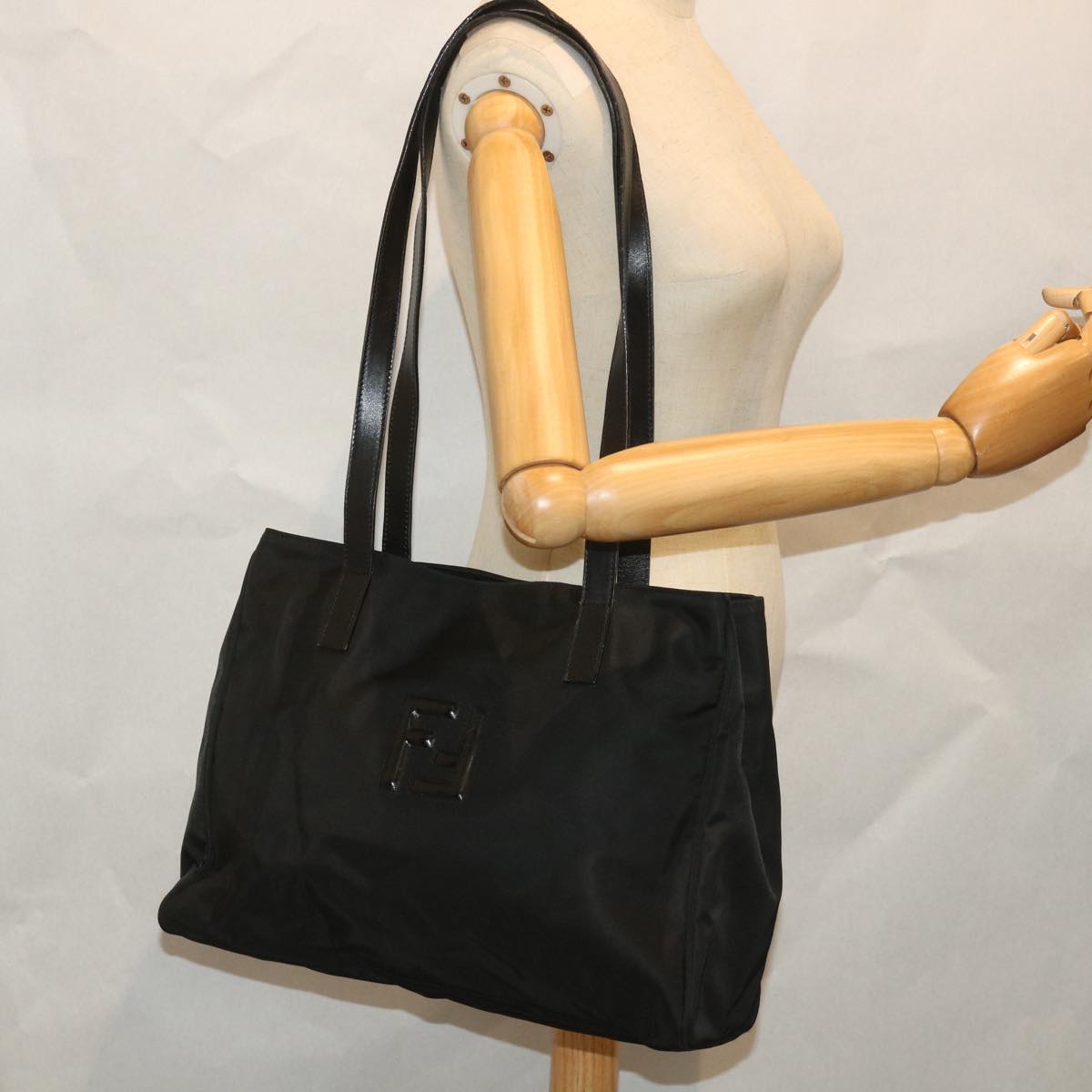 FENDI Tote Bag Nylon Black ep1931