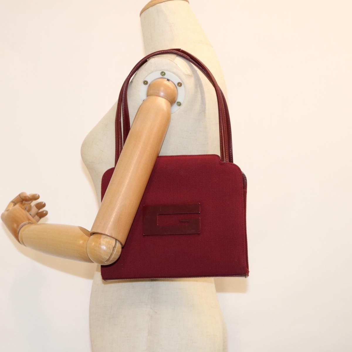 GUCCI Hand Bag Canvas Red ep2504