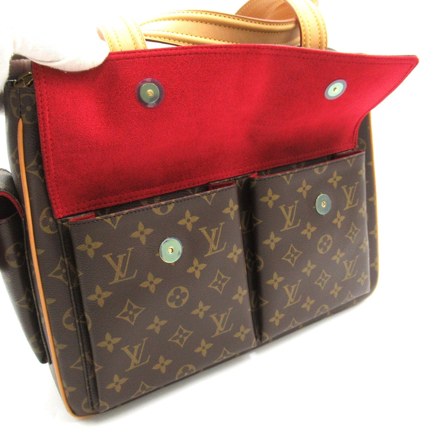 Louis Vuitton Louis Vuitton Multiple City Shoulder Bag PVC Coated Canvas Monogram Brown M51162