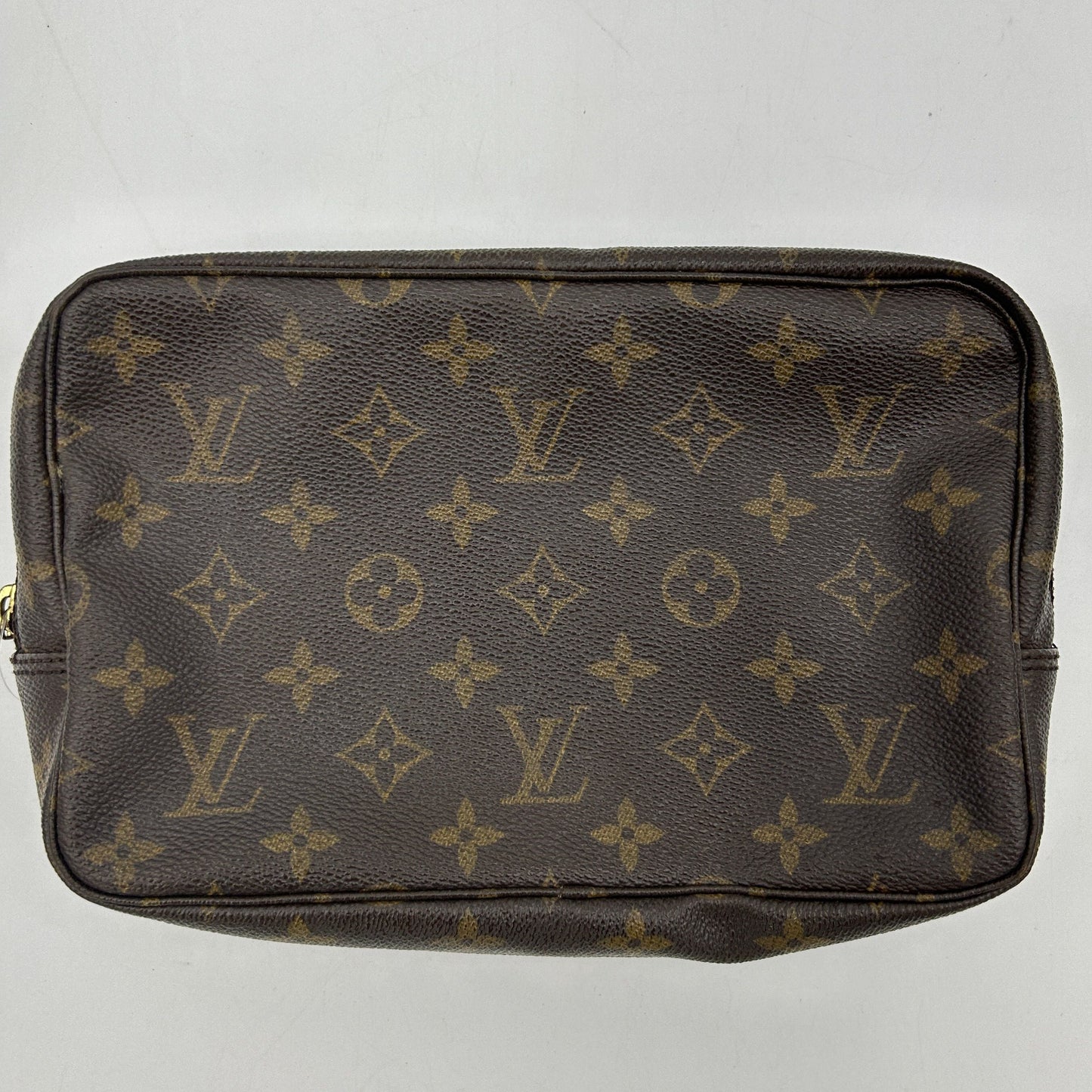 Louis Vuitton Trousse De Toilette Brown Canvas Clutch Bag lv9922sd