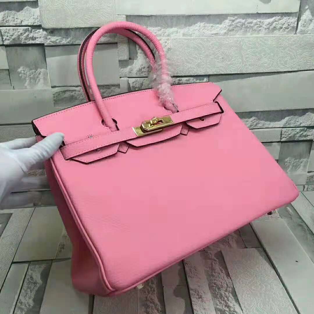 GLAMI Birkin Pink For Women Gold Toned Hardware 14in/35cmÂÂ