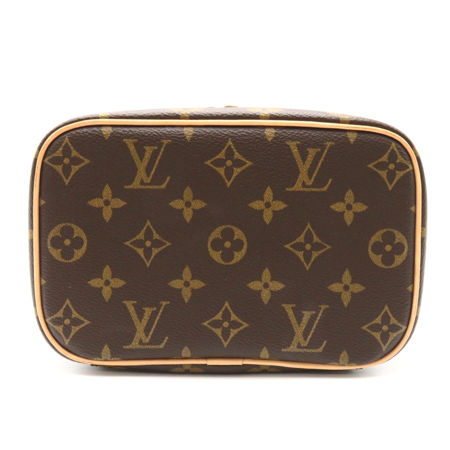 Louis Vuitton Louis Vuitton Nice Mini Vanity Bag Handbag PVC Coated Canvas Monogram Brown M44495