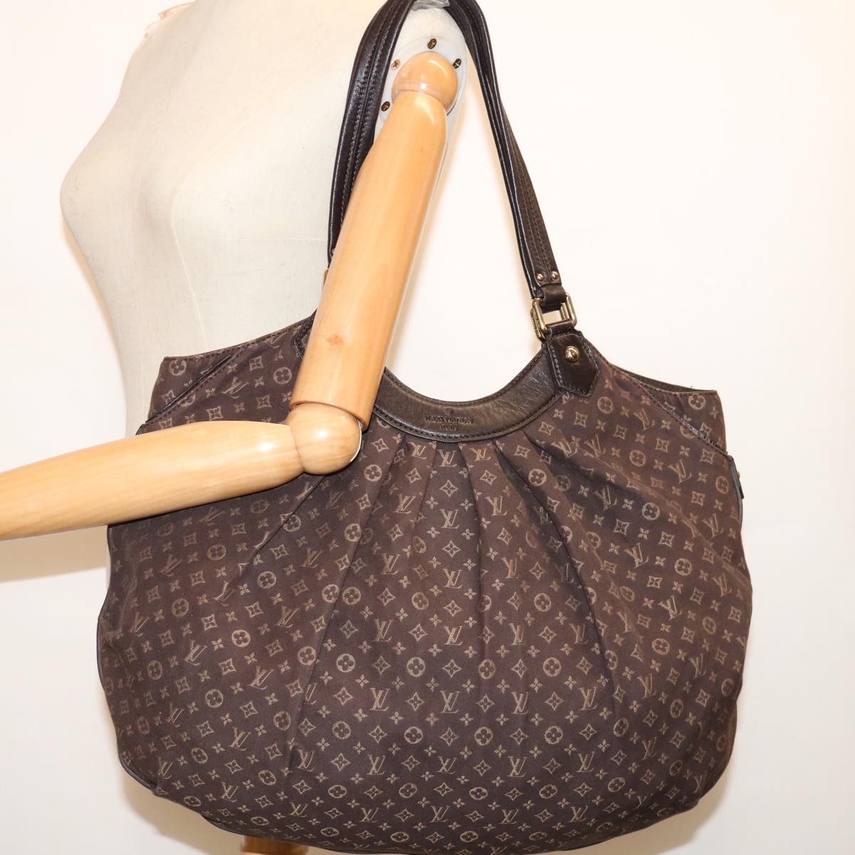 LOUIS VUITTON Monogram Idylle Fantasy Tote Bag Ebene Brown M40408 LV fm3311