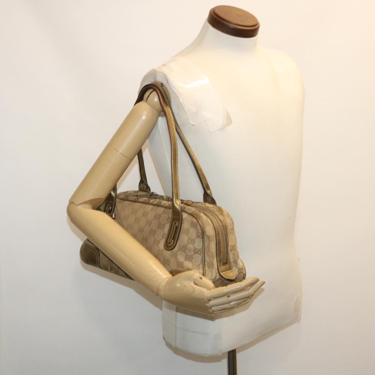 GUCCI GG Canvas Shoulder Bag 3Set Beige am2482g