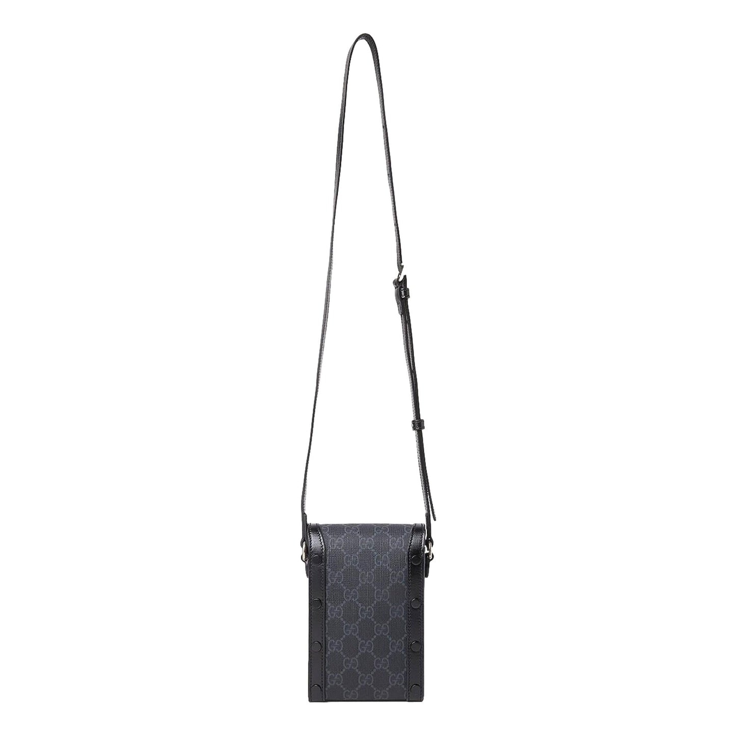 Gucci GG Retro Printed Black Canvas Crossbody Minibag