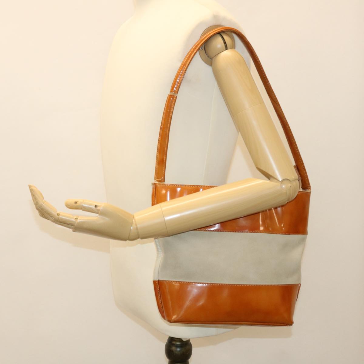 GUCCI Shoulder Bag Enamel Suede Orange 000 1013 0555 im424