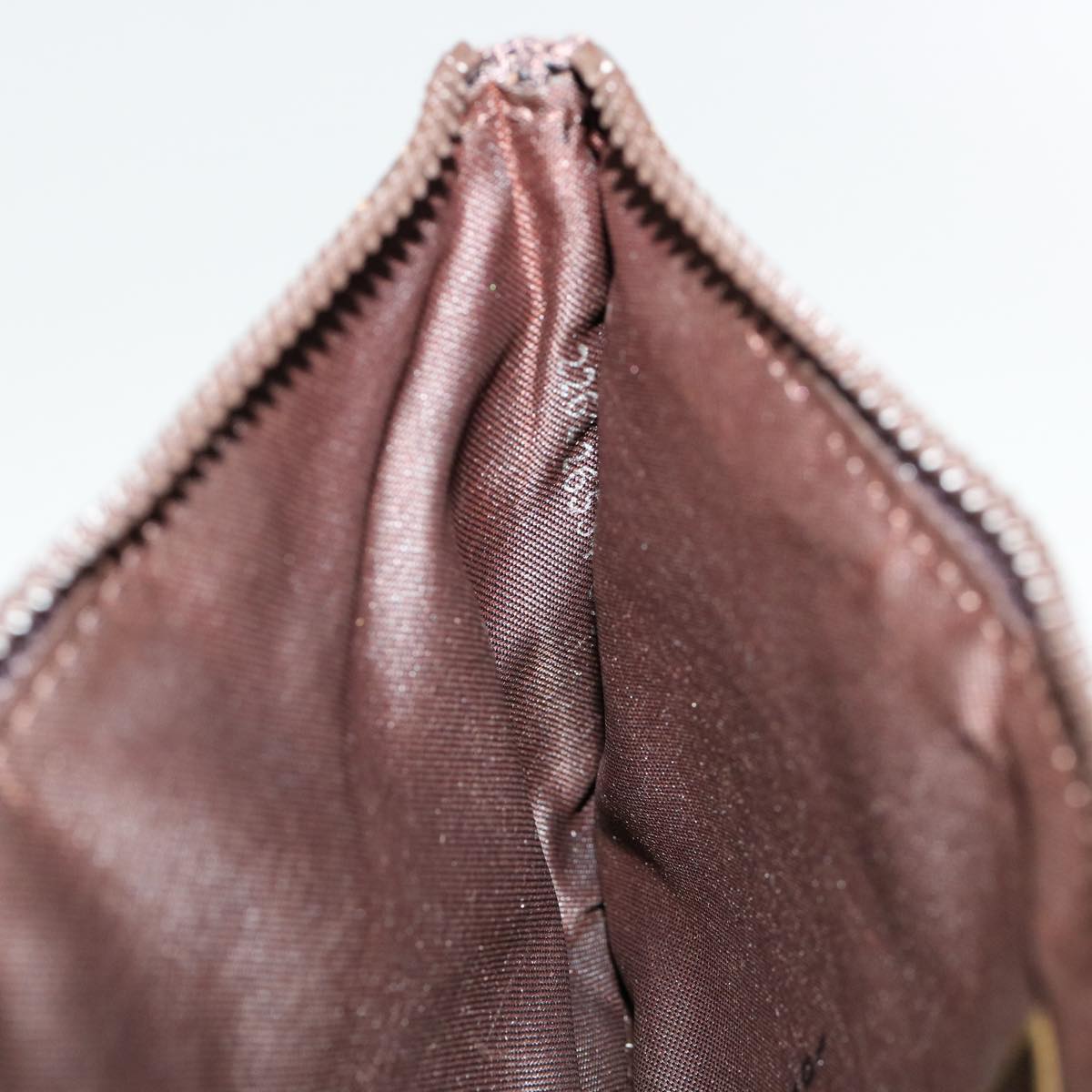 FENDI Zucca Canvas Pouch Brown ki2134